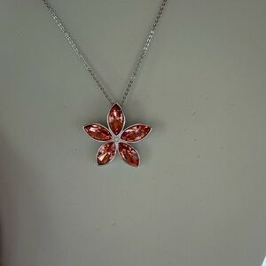 Touchstone Crystal Silver Necklace, First Bloom Pendant